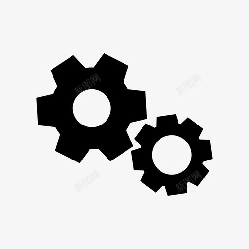 齿轮工艺磨机图标svg_新图网 https://ixintu.com 加工 加工编号 工艺 机器 机械 研磨 磨机 齿轮