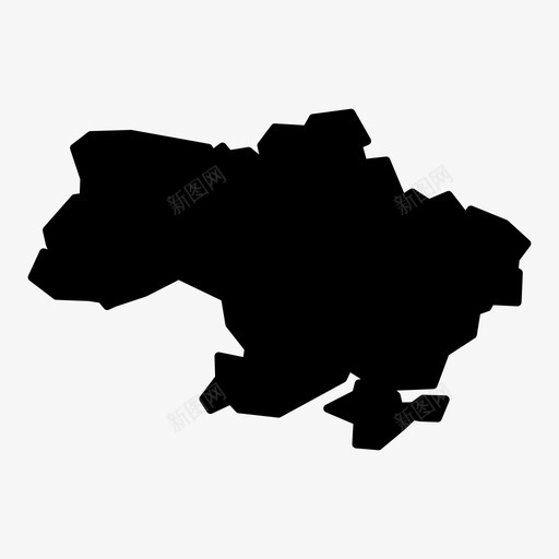乌克兰国家欧洲图标svg_新图网 https://ixintu.com 世界地图字形 乌克兰 国家 地图 地点 地理位置 导航 欧洲