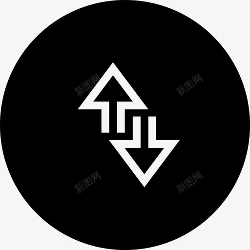 垂直箭头网络移动数据图标svg_新图网 https://ixintu.com android用户界面第二卷差异 互联网 垂直箭头 指示 方向 标牌 移动数据 绘图 网络 跟踪 边缘