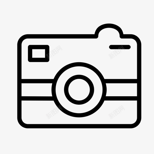 相机流线型天空图标svg_新图网 https://ixintu.com 图像和视频笔划图标第二卷 天空 宇宙 捕捉 最新技术 流线型 照片 百万像素 盒子 相机 设备