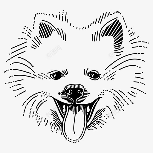 美国爱斯基摩狗小气喘吁吁图标svg_新图网 https://ixintu.com akc akc犬种 小 毛茸茸 气喘吁吁 灌木丛 犬科 狗品种 美国爱斯基摩狗 非运动组