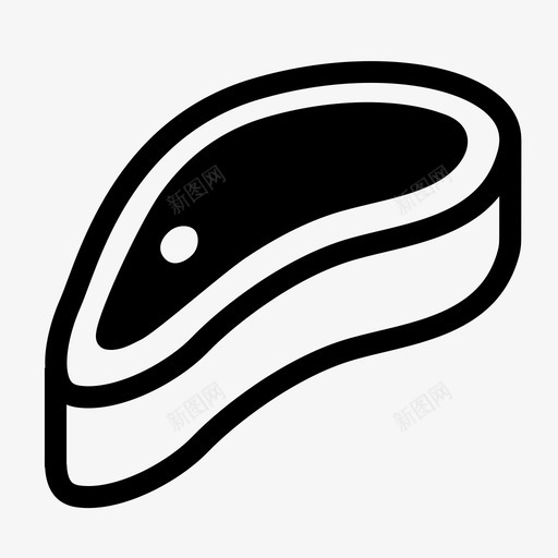 牛排牛肉脂肪图标svg_新图网 https://ixintu.com 午餐 烧烤 牛排 牛肉 给我一个任务 肉 脂肪 食物