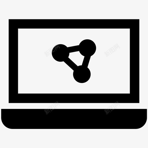 屏幕分子科技酷标图标svg_新图网 https://ixintu.com 屏幕分子 科技酷矢量图标