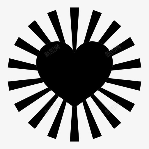 闪耀的心家庭喜欢图标svg_新图网 https://ixintu.com 兄弟姐妹 光 喜欢 家庭 情人节 爱 父母 闪耀的心