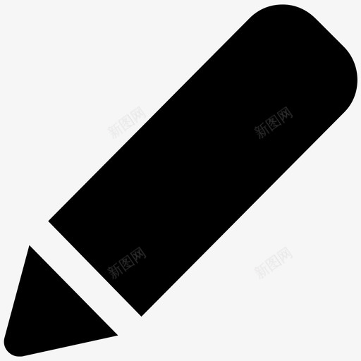 铅笔教育符号图标svg_新图网 https://ixintu.com 教育符号 铅笔