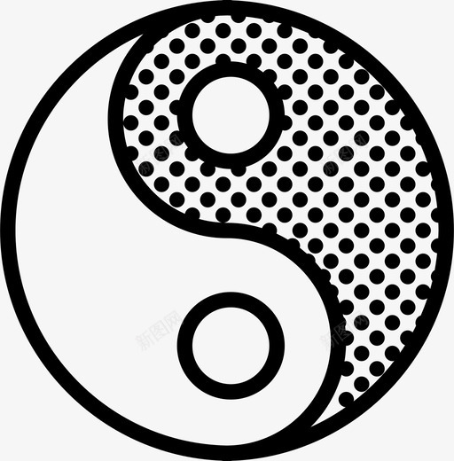 道教中国信仰图标svg_新图网 https://ixintu.com 中国 信仰 哲学 宗教 砸神宗教大纲 祈祷 英 象征 道教 阳