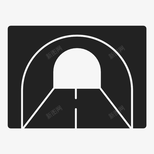 隧道地铁矿井图标svg_新图网 https://ixintu.com 地下 地铁 小路 矿井 通道 隧道