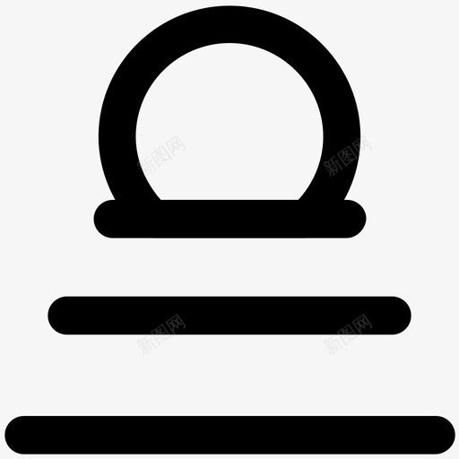 日出自然大胆的线条图标svg_新图网 https://ixintu.com 日出 自然大胆的线条图标