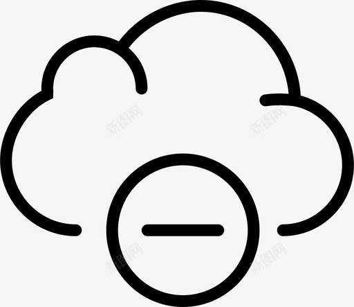 删除云take天空图标svg_新图网 https://ixintu.com smashicons交互大纲 take 下雨 交互 删除云 天空 帐户 日 离开 网络