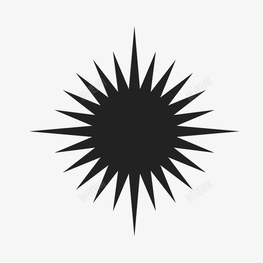 星星明亮指南针图标svg_新图网 https://ixintu.com 光 发光 夜 天空 指南针 明亮 星星 符号