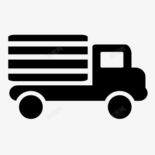 货车直行卡车奶牛卡车图标svg_新图网 https://ixintu.com 农用车 奶牛卡车 板条卡车 电子商务 电子商务图标 直行卡车 货车 车辆 运输 运输货车