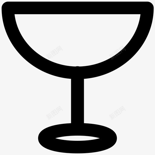 酒杯酒店粗体线条图标svg_新图网 https://ixintu.com 酒店粗体线条图标 酒杯