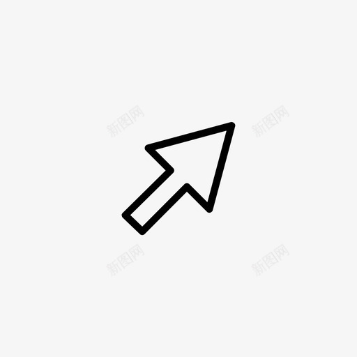 右上右上光标指针图标svg_新图网 https://ixintu.com 乐趣 右上 右上光标 指针 方向 移动 箭头 鼠标