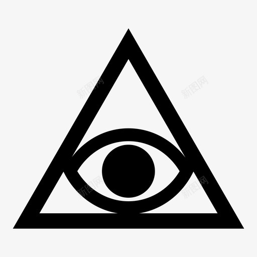 天意之眼守望三角图标svg_新图网 https://ixintu.com 三角 人类 众神之眼 光照 全知 天意之眼 守望 荣耀