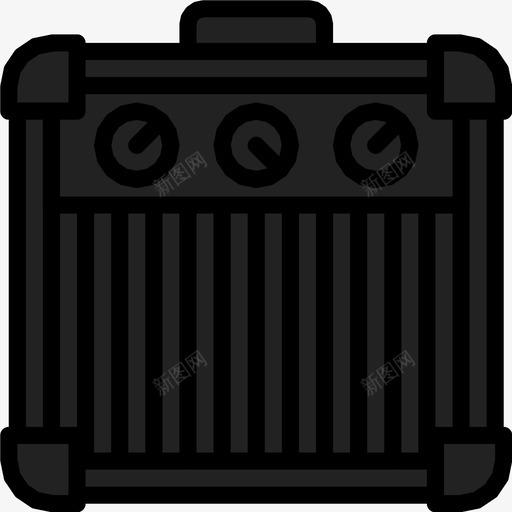 吉他放大器摇滚音乐图标svg_新图网 https://ixintu.com 乐器 吉他放大器 声音 挡泥板 摇滚 电梯 音乐 音乐会