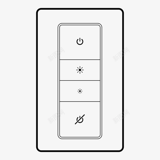 色调调光器光开关物联网图标svg_新图网 https://ixintu.com 信息 光开关 分析 增强 家庭自动化 数据 物联网 管理 色调调光器