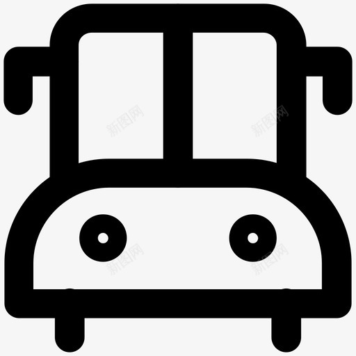 巴士旅行粗体线图标svg_新图网 https://ixintu.com 巴士 旅行粗体线图标