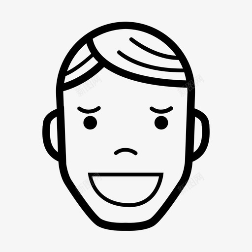 坏的可怕的部分的图标svg_新图网 https://ixintu.com 不好的 人类的情感 可怕的 坏的 情绪的 淘气的 看起来的 蠕动的 邪恶的 部分的