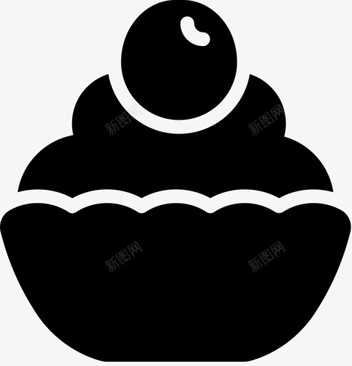 纸杯蛋糕甜品储存图标svg_新图网 https://ixintu.com 乐队 储存 技术 放大镜 甜品 管理 纸杯蛋糕 美食 美食固体