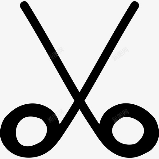 手拉剪刀工具和器具图标svg_新图网 https://ixintu.com 工具和器具 手拉剪刀