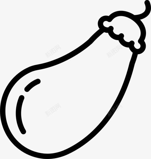 茄子吃烹饪图标svg_新图网 https://ixintu.com 吃 根 烹饪 砸图标美食大纲 种植 茄子 蔬菜