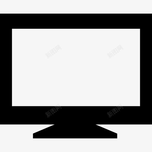 白色显示器屏幕工具用具现代屏幕图标svg_新图网 https://ixintu.com 工具用具 现代屏幕 白色显示器屏幕
