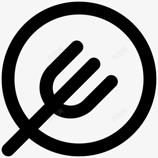 吃庆祝和派对大胆的线图标svg_新图网 https://ixintu.com 吃 庆祝和派对大胆的线图标