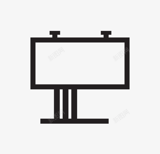 广告牌标志哦图标svg_新图网 https://ixintu.com 公告 哦 广告 广告牌 新闻 标志 灯光 街道