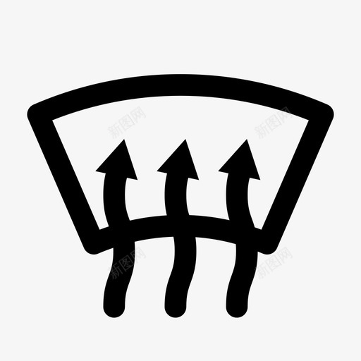 挡风玻璃加热蒸汽太阳图标svg_新图网 https://ixintu.com 仪表板 光 太阳 挡风玻璃加热 汽车 汽车仪表板信号 热 煤气 玻璃 窗户 窗户光素材 蒸汽