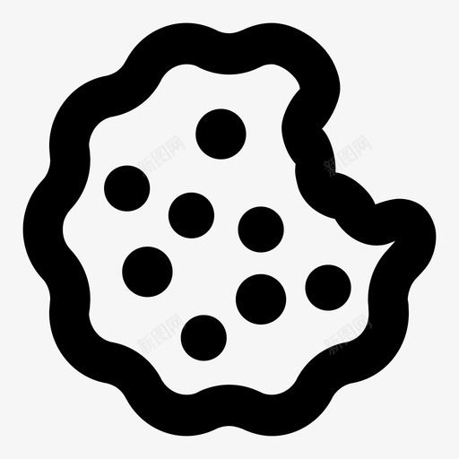 曲奇甜点糖图标svg_新图网 https://ixintu.com 口味 吃 圣诞节 圣诞轮廓大胆 巧克力 曲奇 点心 烘焙 甜点 糖