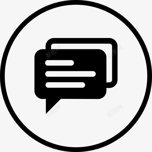 聊天讲话短信图标svg_新图网 https://ixintu.com whatsapp 信息 八卦 对话 短信 聊天 讨论 讲话 需要第1卷