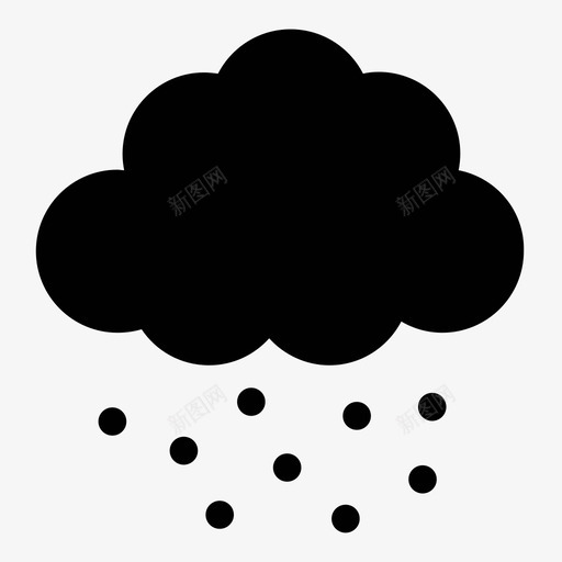 雪降水湿度图标svg_新图网 https://ixintu.com 冻雨 天气 寒冷 气象 湿度 空调 降水 雪 雪花