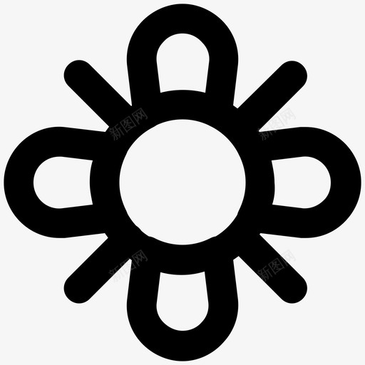 花卉自然大胆的线条图标svg_新图网 https://ixintu.com 自然大胆的线条图标 花卉