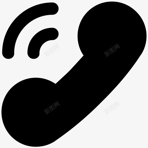 接听通话沟通图标svg_新图网 https://ixintu.com 客户服务 接听 搜索引擎优化和营销加粗实线图标 沟通 电话 联系 通话 铃声
