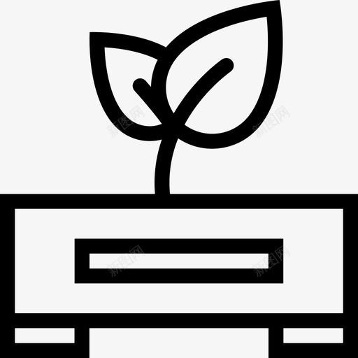 芽苗株图标svg_新图网 https://ixintu.com 农 农生态概述 园 场 幼 新 株 绿 芽 苗