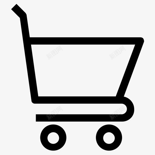 购物车超市推送图标svg_新图网 https://ixintu.com 在线购物 手推车 推送 满 用户界面图标 电子商务 空 购物车 超市