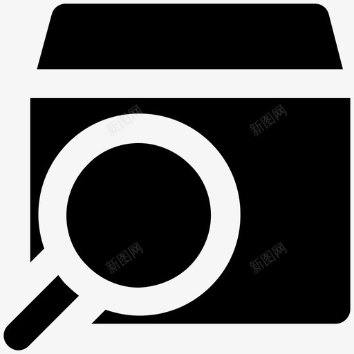 包裹追踪物流配送加粗实心图标svg_新图网 https://ixintu.com 包裹追踪 物流配送加粗实心图标