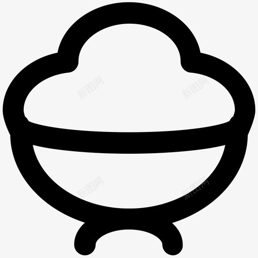 冰淇淋夏日大胆的线条图标svg_新图网 https://ixintu.com 冰淇淋 夏日大胆的线条图标