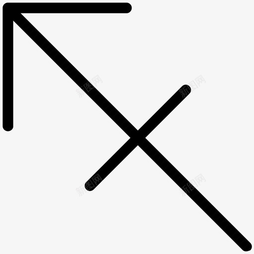 人马座符号星座占星术图标svg_新图网 https://ixintu.com 人马座符号 十二宫线图标 占星术 天文学 星座 阿吉塔宫符号 黄道十二宫