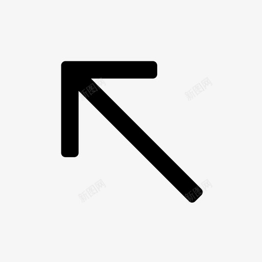 左上存储移动图标svg_新图网 https://ixintu.com 危险 向上 存储 左上 平滑填充箭头 房屋 方向 电子商务 移动 箭头 预测