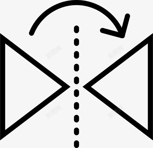 水平镜像工具对称图标svg_新图网 https://ixintu.com smashicons设计轮廓 垂直轴 复制 对称 工具 旋转 水平镜像 符号 翻转 设计