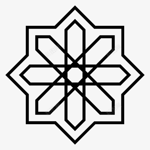 阿拉伯花纹派装饰品图标svg_新图网 https://ixintu.com 世代 伊斯兰艺术 几何 对称 干燥 抽象图案 时尚 派 电子公报 装饰品 阿拉伯花纹 阿拉伯花纹设计