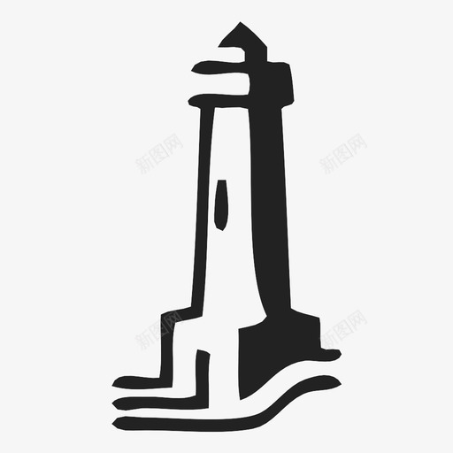 灯塔房子海洋图标svg_新图网 https://ixintu.com 房子 法尔 海 海员 海洋 灯塔