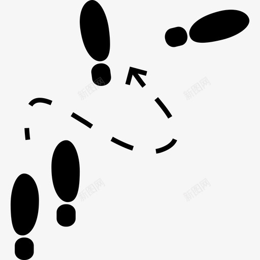 脚印方向草图界面数据分析图标svg_新图网 https://ixintu.com 数据分析 界面 脚印方向草图