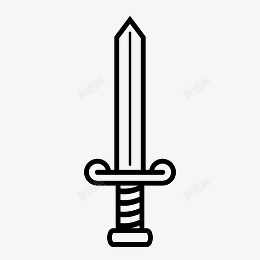 剑攻击战斗图标svg_新图网 https://ixintu.com 刀刃 剑 匕首 尖头 战斗 攻击 武器 残废 金属