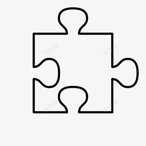 拼图补丁零件图标svg_新图网 https://ixintu.com 拼图 模块 游戏 爱好 联锁 补丁 雨天 零件