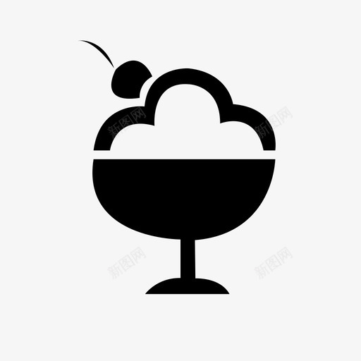 冰淇淋物品凝胶图标svg_新图网 https://ixintu.com 冰淇淋 凝胶 材料 物品 甜品 甜点