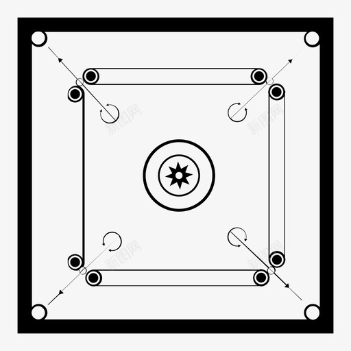 室内游戏卡鲁姆板图标svg_新图网 https://ixintu.com 室内游戏卡鲁姆板