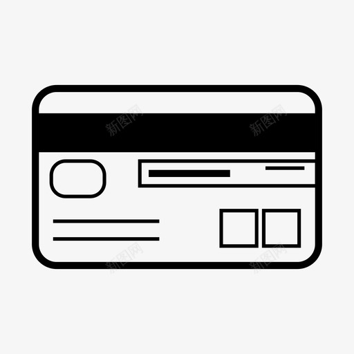 信用卡安全pos图标svg_新图网 https://ixintu.com pos 信用卡 塑料 安全 支付 磁条 经济 自动取款机 货币 购物