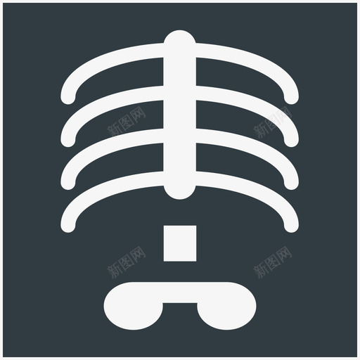 人体肋骨医学健康酷向量图标svg_新图网 https://ixintu.com 人体肋骨 医学健康酷向量图标 胸骨